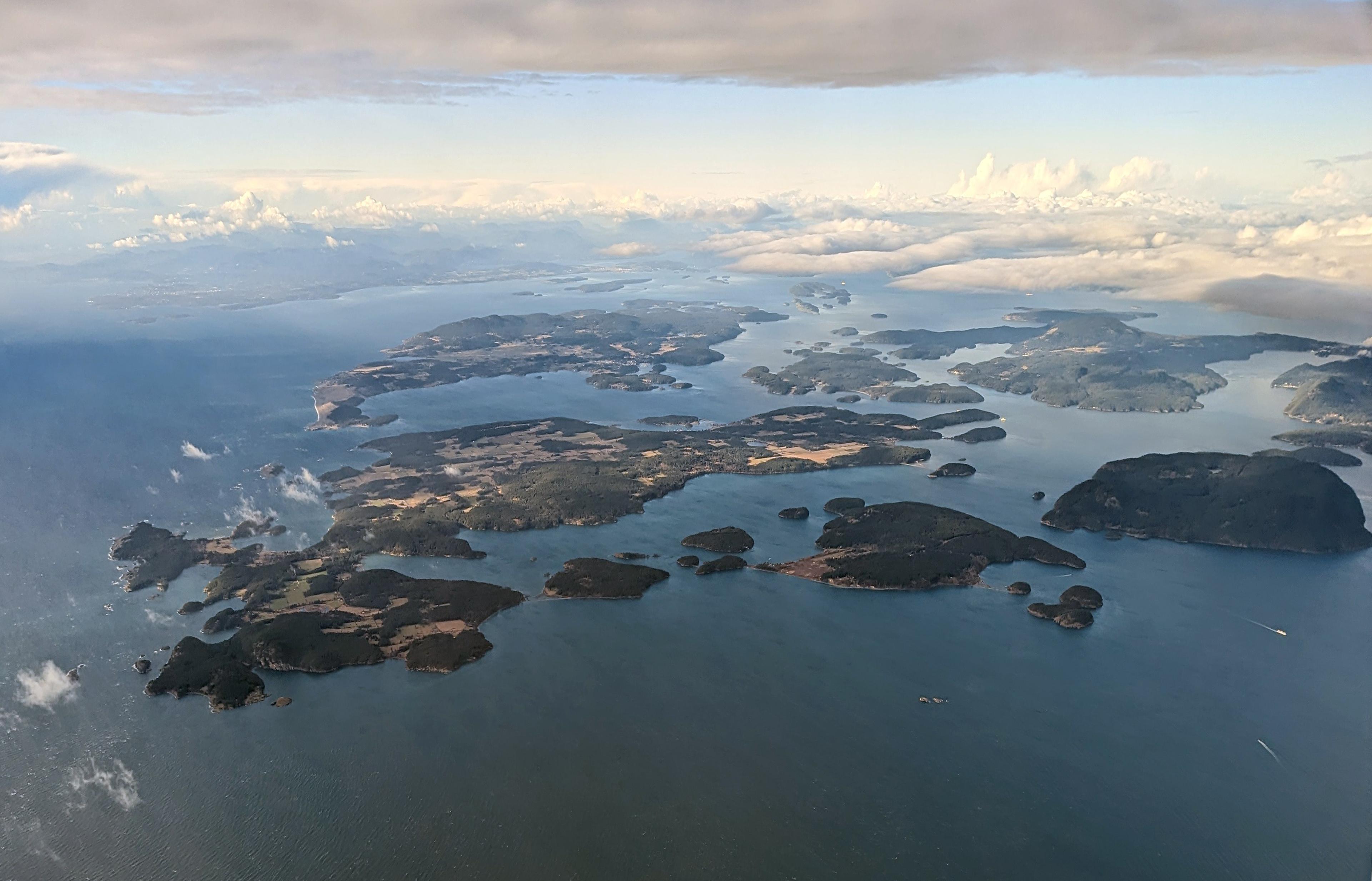 The outer islands of the San Juan archipelago